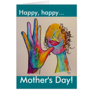 El día de madre feliz del ASL