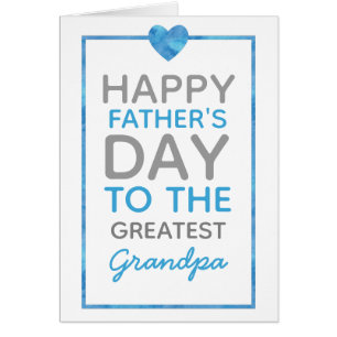 El día de padre feliz a la tarjeta más grande del