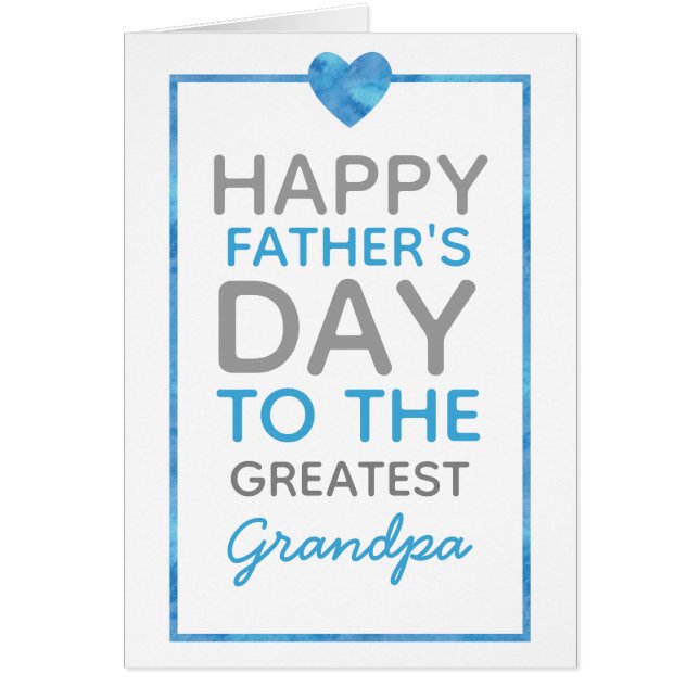 El día de padre feliz a la tarjeta más grande del (Frente)