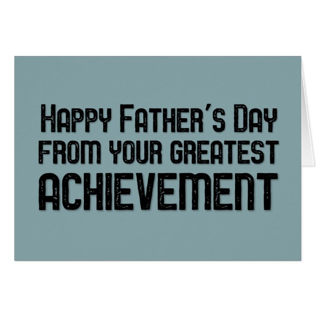 El día de padre feliz de su logro más grande (Anverso (Horizontal))