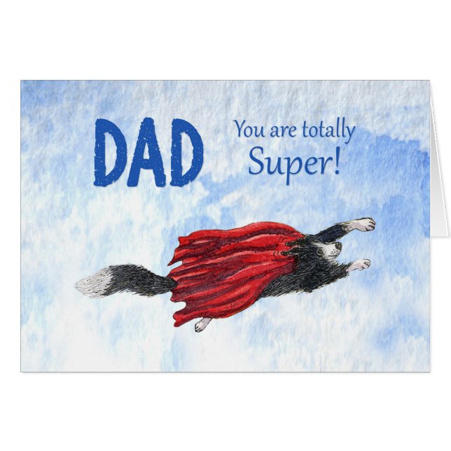 El día de padre, papá, totalmente estupendo, perro (Anverso (Horizontal))