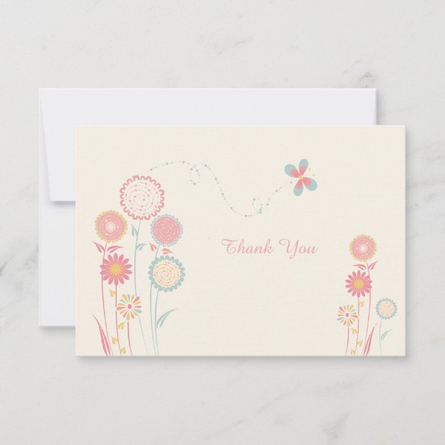 El día de primavera le agradece las tarjetas (Anverso)