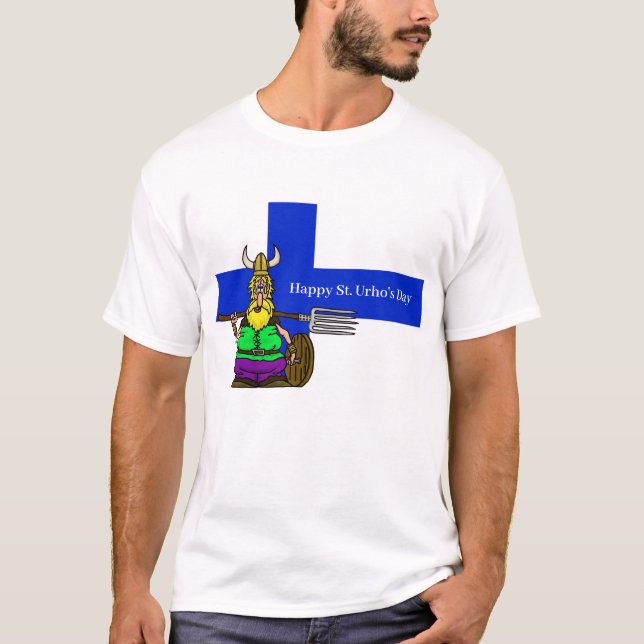 El día de San Urho camiseta finlandesa viking (Anverso)