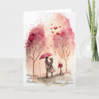 El día de San Valentín/ Aniversario/ Tarjeta de am