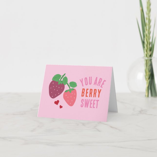El día de San Valentín Berry Sweet Card (Anverso)