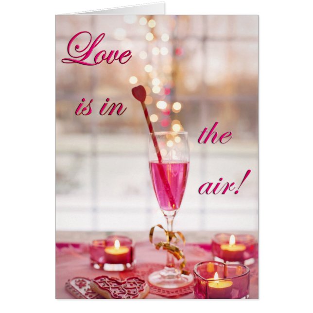 El día de San Valentín Boda Love Champagne (Frente)