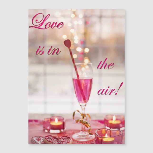 El día de San Valentín Boda Love Champagne (Anverso)