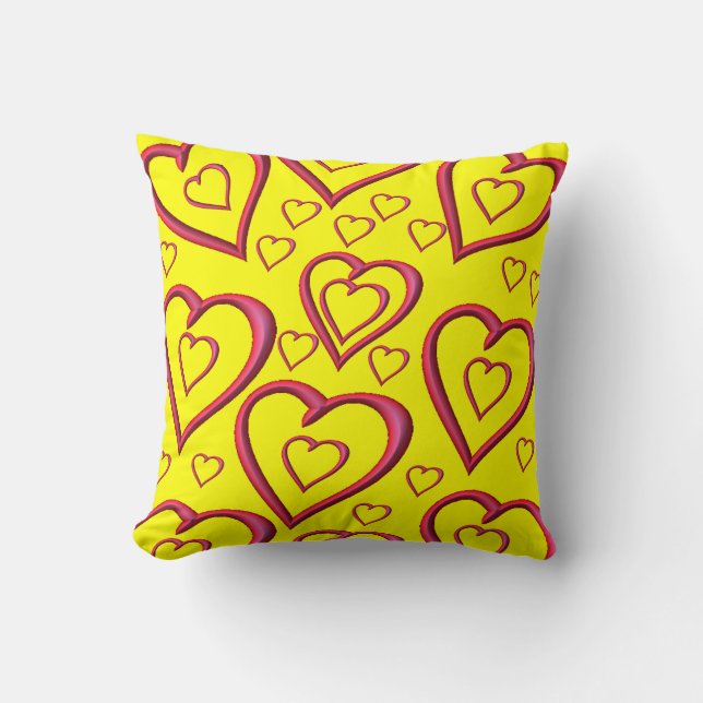 El día de San Valentín Cojín decorativo (Anverso)