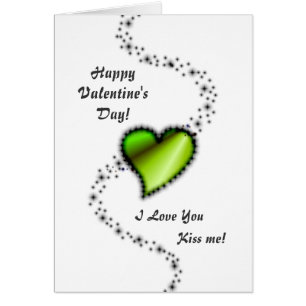 El día de San Valentín - corazón arcoiris verde