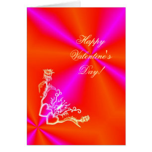 El día de San Valentín - corazón y mariposa en arc