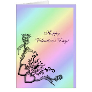 El día de San Valentín - Corazón y mariposa en arc