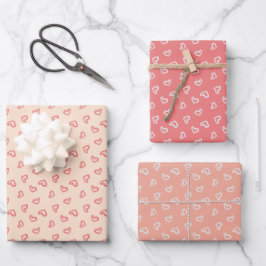 El día de San Valentín de 3 papel de embalaje