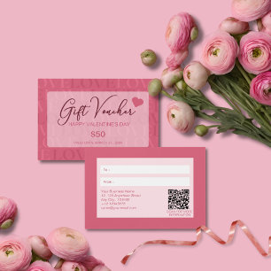 El día de San Valentín de amor rosa dulce moderno