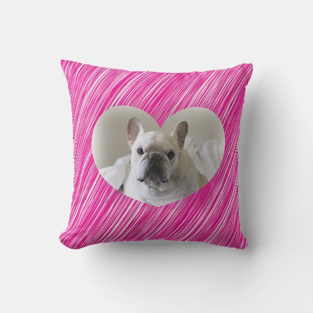El día de San Valentín de Bulldog francés almohada (Anverso)