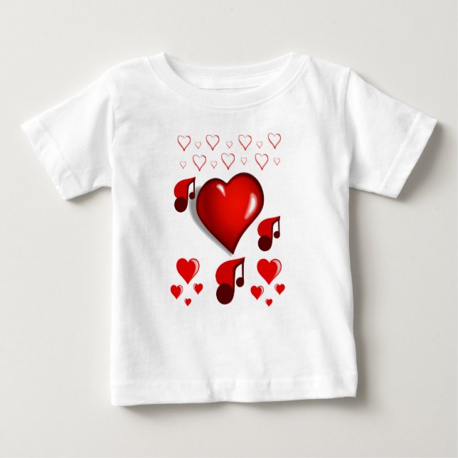 El día de San Valentín de camisetas para bebés (Anverso)