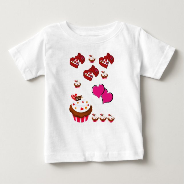 El día de San Valentín de camisetas para bebés (Anverso)