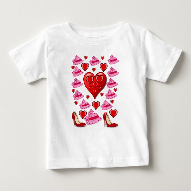 El día de San Valentín de camisetas para bebés (Anverso)