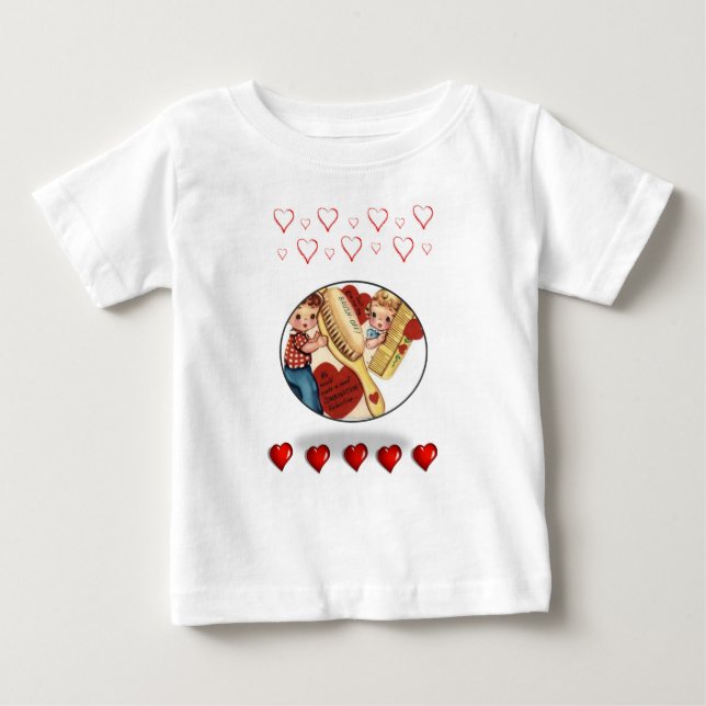 El día de San Valentín de camisetas para bebés (Anverso)
