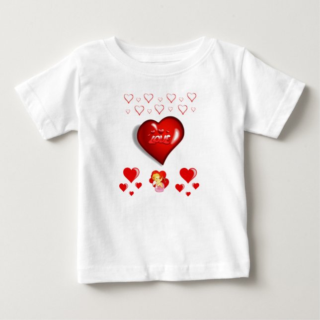 El día de San Valentín de camisetas para bebés (Anverso)