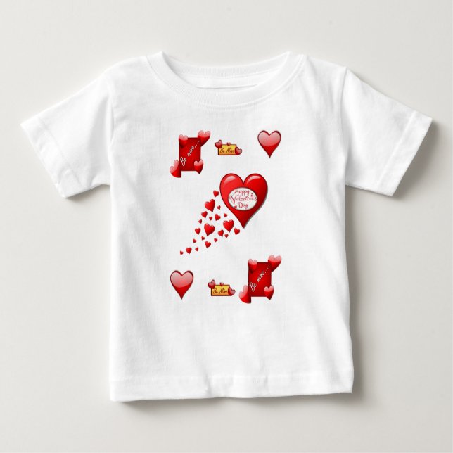 El día de San Valentín de camisetas para bebés (Anverso)