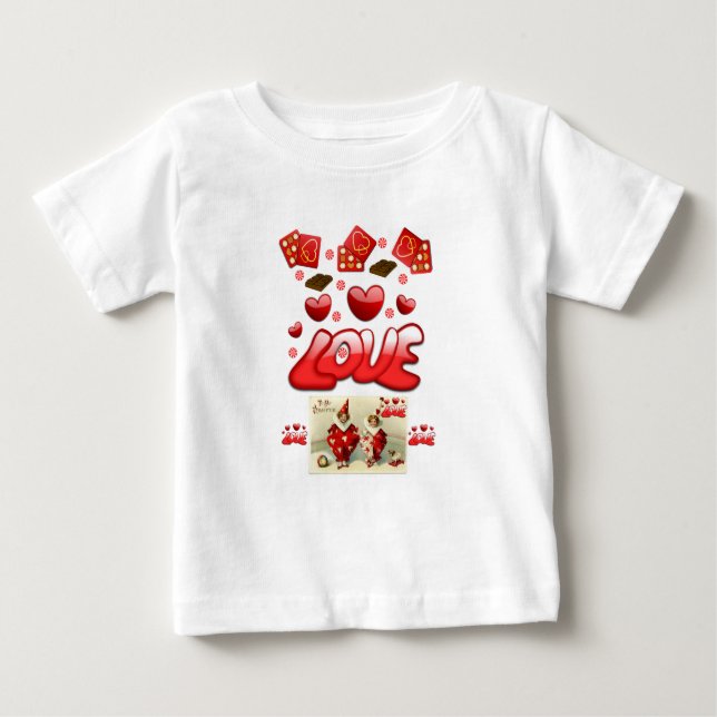 El día de San Valentín de camisetas para bebés (Anverso)