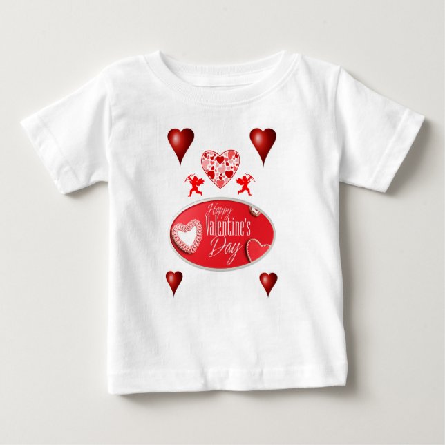 El día de San Valentín de camisetas para bebés (Anverso)