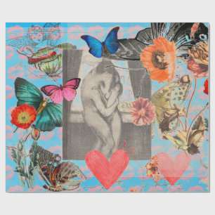 El día de San Valentín de collage de papel de envo