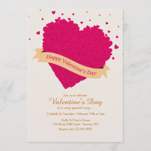 El día de San Valentín de corazón 2 Invitación