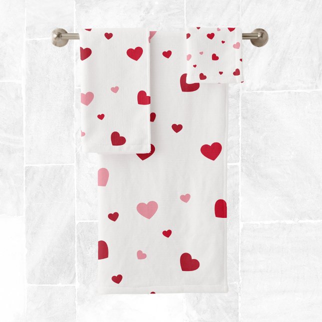 El día de San Valentín de corazón rojo y rosa (Subido por el creador)