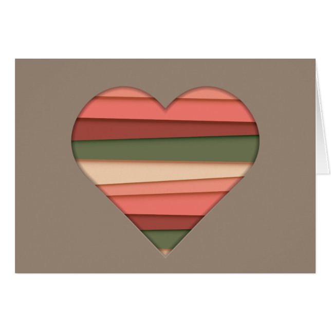 El día de San Valentín de Heart Love Striped (Anverso (Horizontal))
