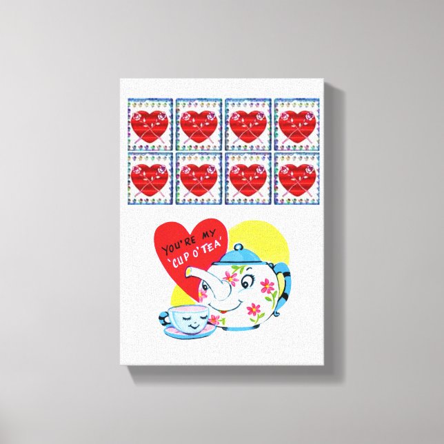 El día de San Valentín de impresión de lienzo esti (Anverso)