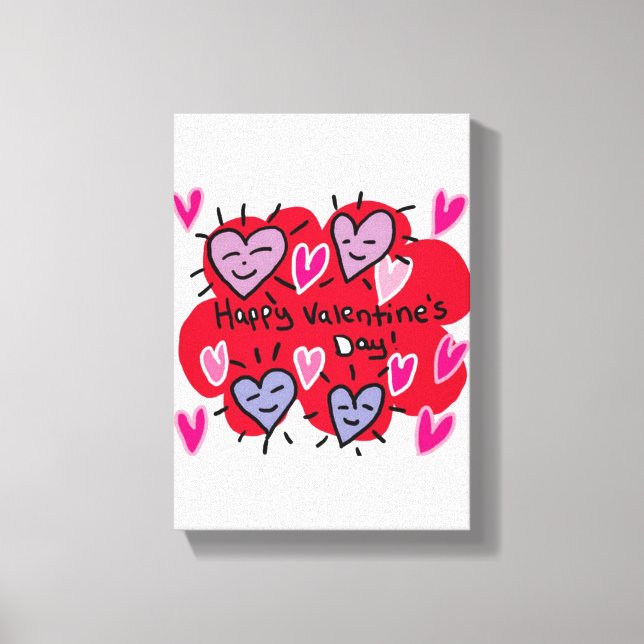 El día de San Valentín de impresión de lienzo esti (Anverso)