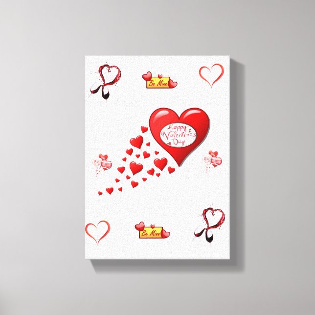 El día de San Valentín de impresión de lienzo esti (Anverso)