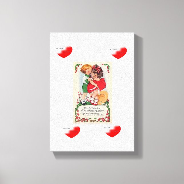 El día de San Valentín de impresión de lienzo esti (Anverso)