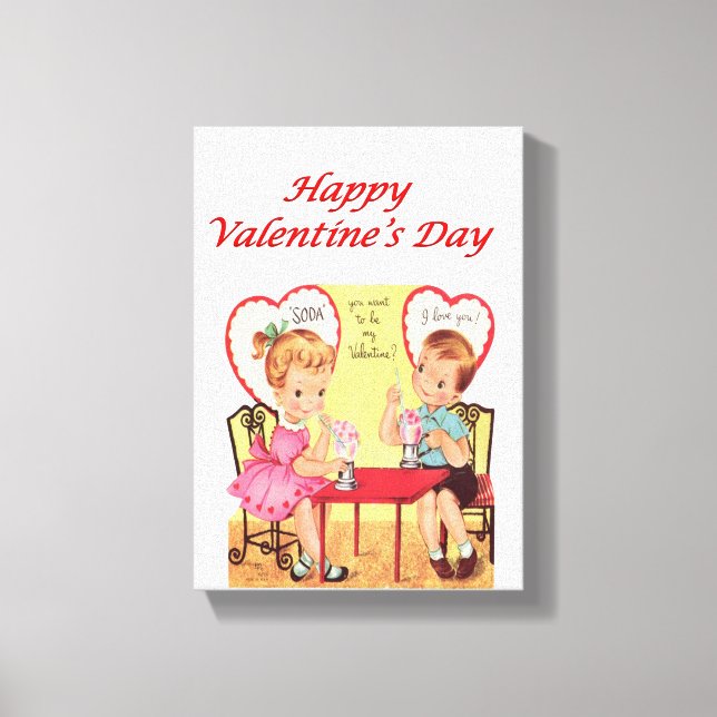 El día de San Valentín de impresión de lienzo esti (Anverso)