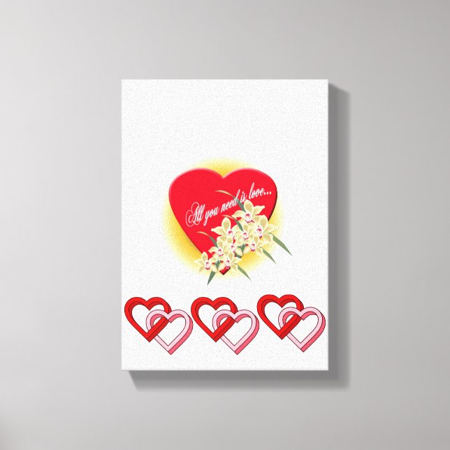 El día de San Valentín de impresión de lienzo esti (Anverso)