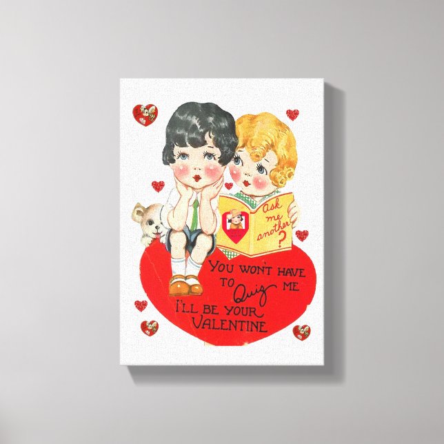 El día de San Valentín de impresión de lienzo esti (Anverso)