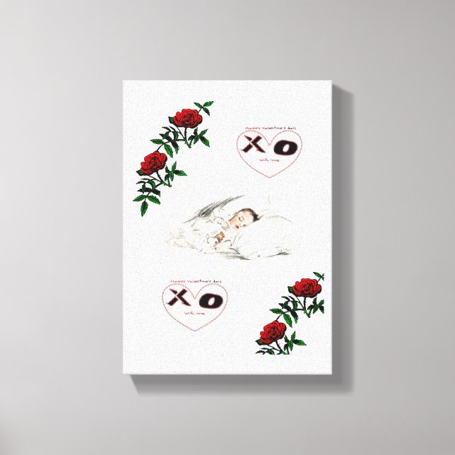 El día de San Valentín de impresión de lienzo esti (Anverso)