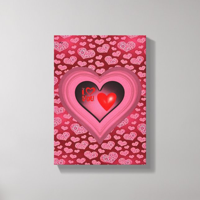 El día de San Valentín de impresión de lienzo esti (Anverso)