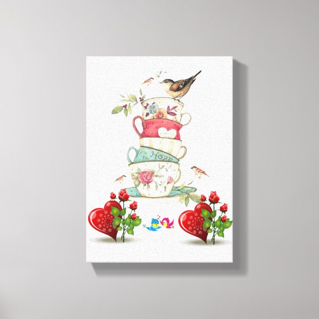 El día de San Valentín de impresión de lienzo esti (Anverso)