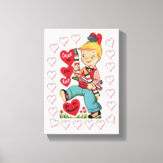 El día de San Valentín de impresión de lienzo esti (Anverso)