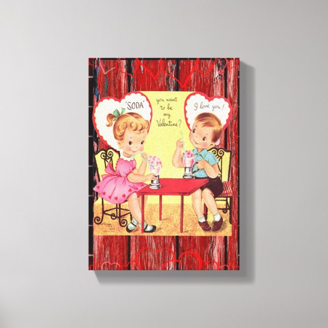 El día de San Valentín de impresión de lienzo esti (Anverso)