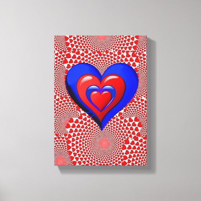 El día de San Valentín de impresión de lienzo esti (Anverso)