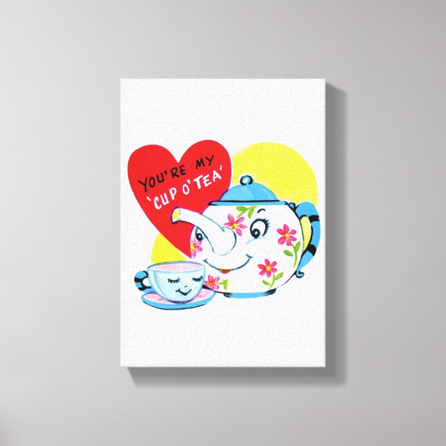 El día de San Valentín de impresión de lienzo esti (Anverso)