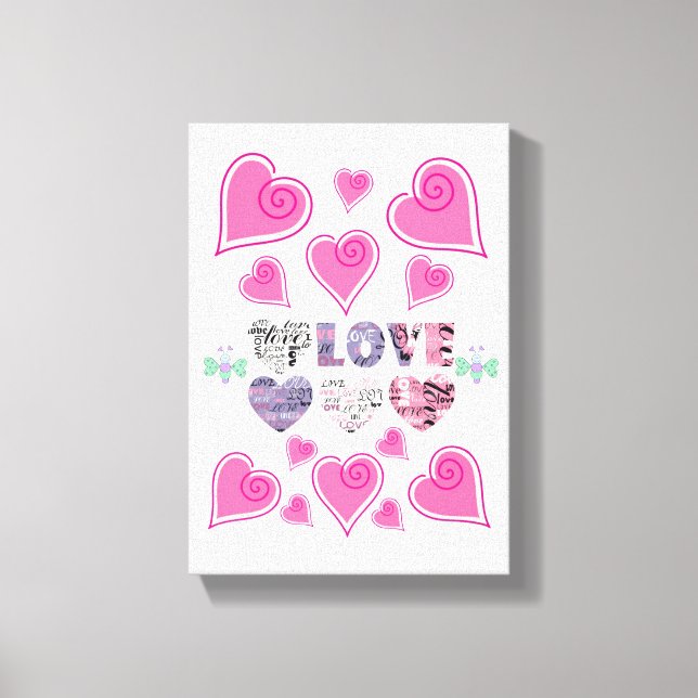 El día de San Valentín de impresión de lienzo exte (Anverso)