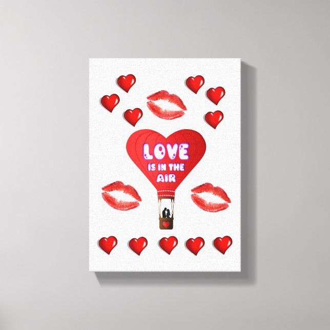 El día de San Valentín de impresión de lienzo exte (Anverso)
