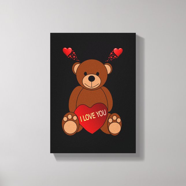 El día de San Valentín de impresión de lienzo exte (Anverso)