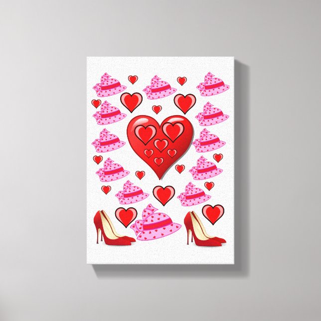 El día de San Valentín de impresión de lienzo exte (Anverso)
