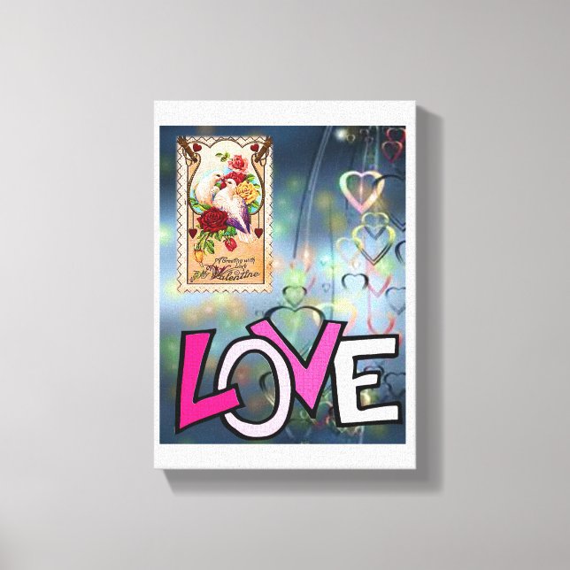 El día de San Valentín de impresión de lienzo exte (Anverso)