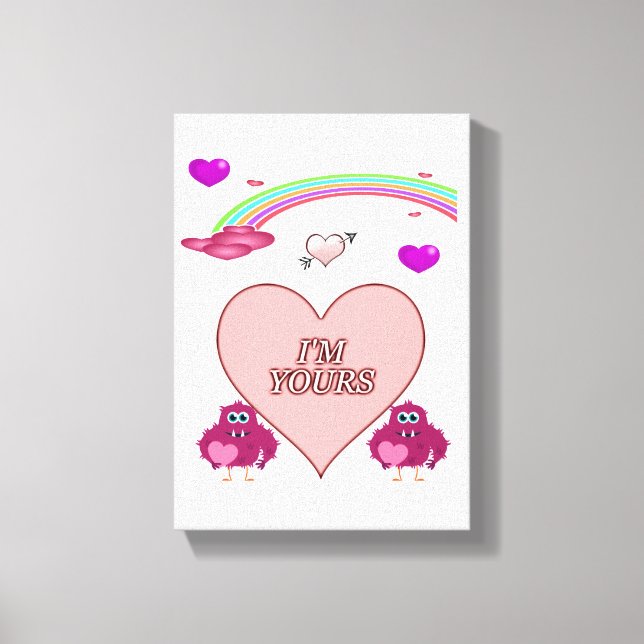 El día de San Valentín de impresión de lienzo exte (Anverso)